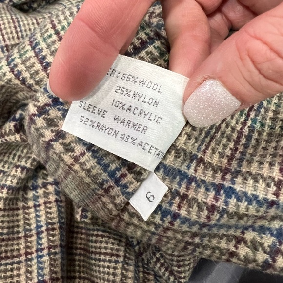 FL collection vintage gray trench coat size 6 - Picture 5 of 6